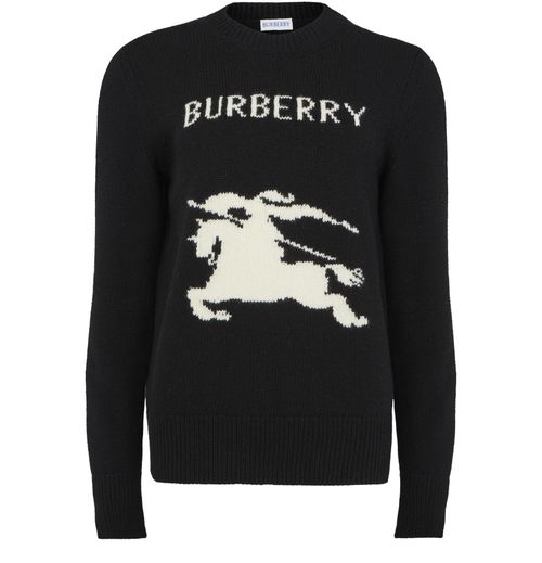 BURBERRY Pull à logo en coton