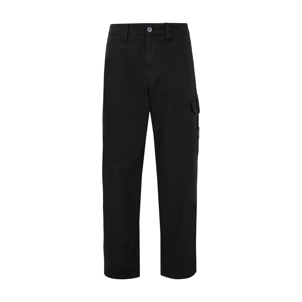 Patch straight-leg cargo pants thumbnail 4