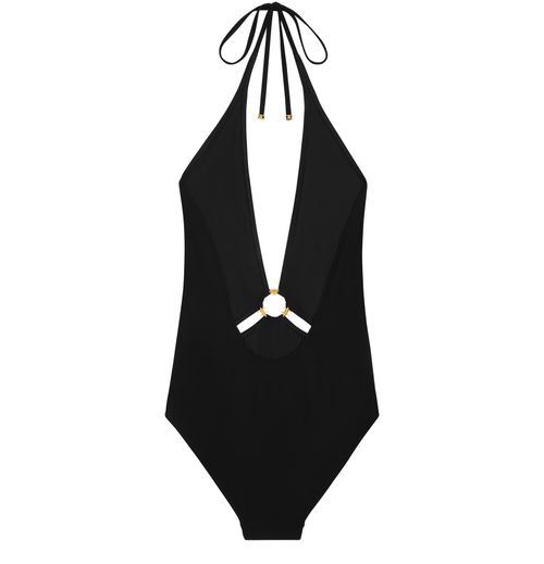 CELINE Triomphe in matte jersey swimsuit