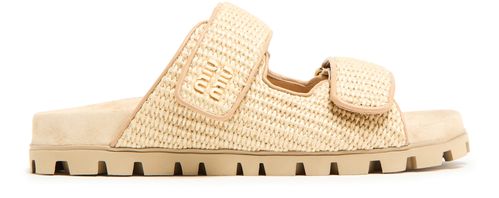 MIU MIU Raffia sandals
