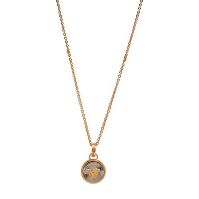 Versace Necklace With Small Medusa Pendant In 4j080__gold_palladium