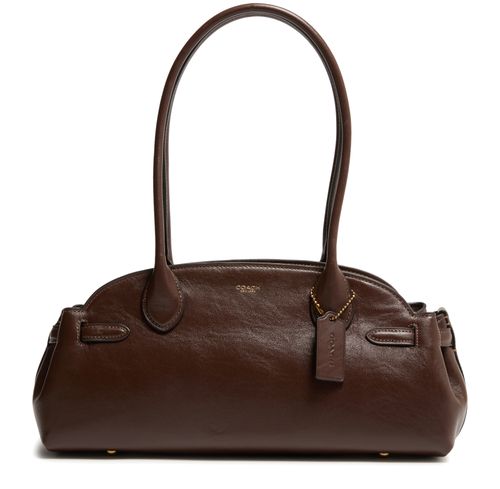 COACH Empire carryall 34 glazed leather shoulder bag