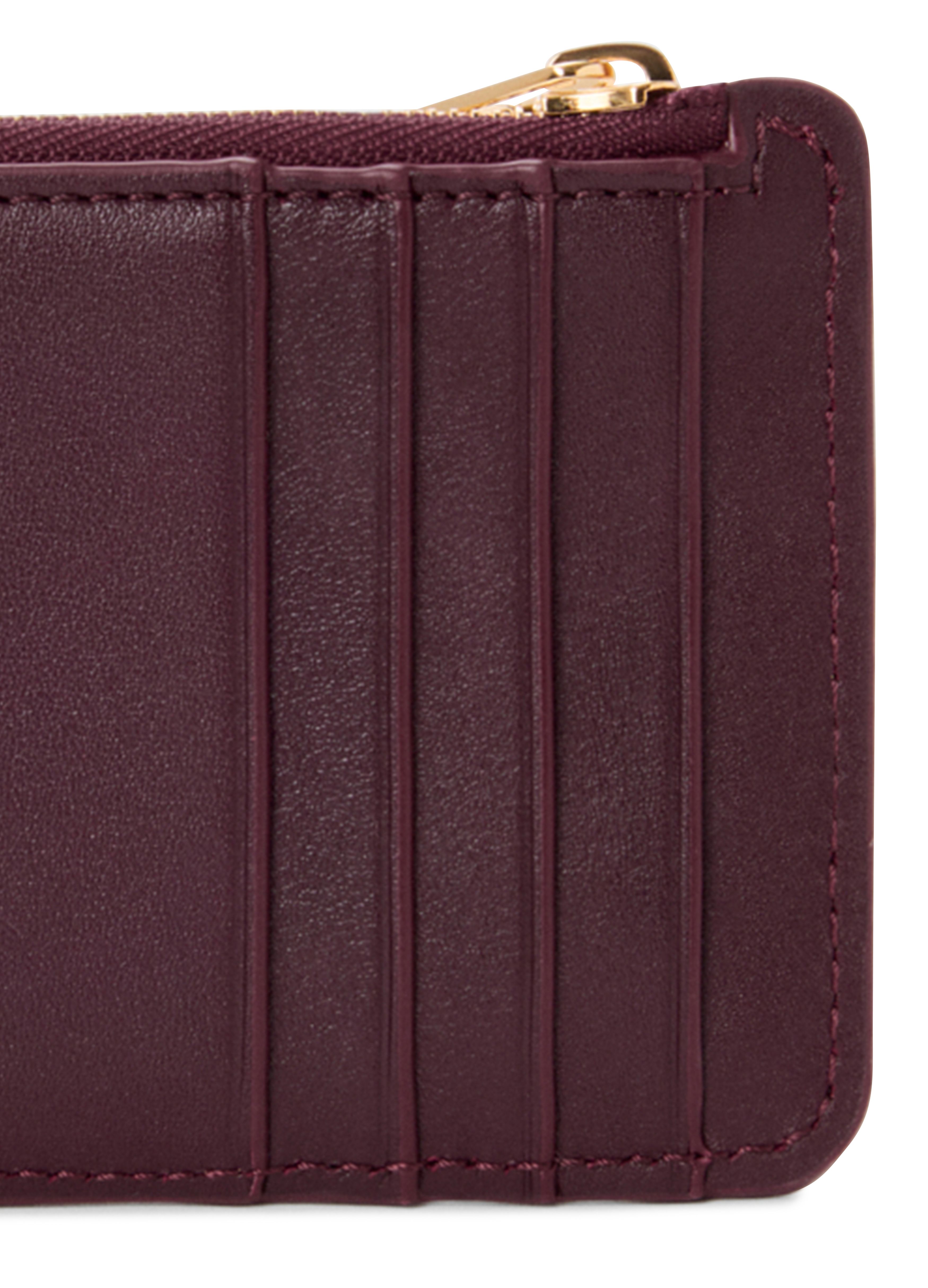 Knot shiny nappa calfskin card and coin holder thumbnail 5