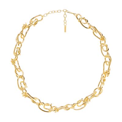Knotted chain necklace