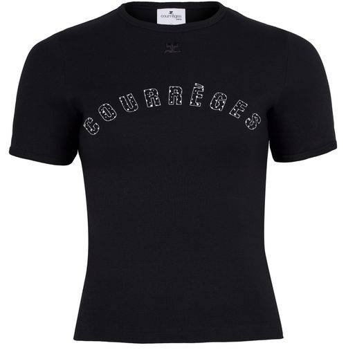 COURREGES T-shirt contrasté Medusa