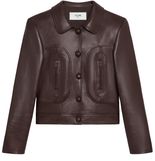 関税込 Celine JACKET WITH CLAUDINE COLLAR IN SOFT LAMBSKIN LAMBSKIN 関税込 WITH CLAUDINE JACKET Celine COLLAR SOFT IN