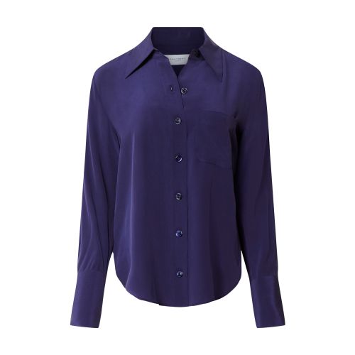 Equipment Quinne Silk Button-up Shirt In Astral_aura