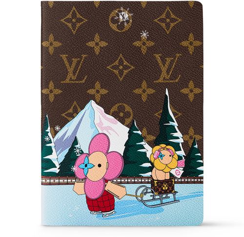 LOUIS VUITTON Clemence Notebook Ice Skating Xmas