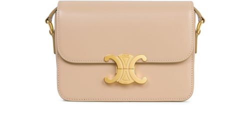 CELINE Triomphe 缎面小牛皮中小号皮包