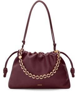 Large Flamenco soft nappa lamb leather purse