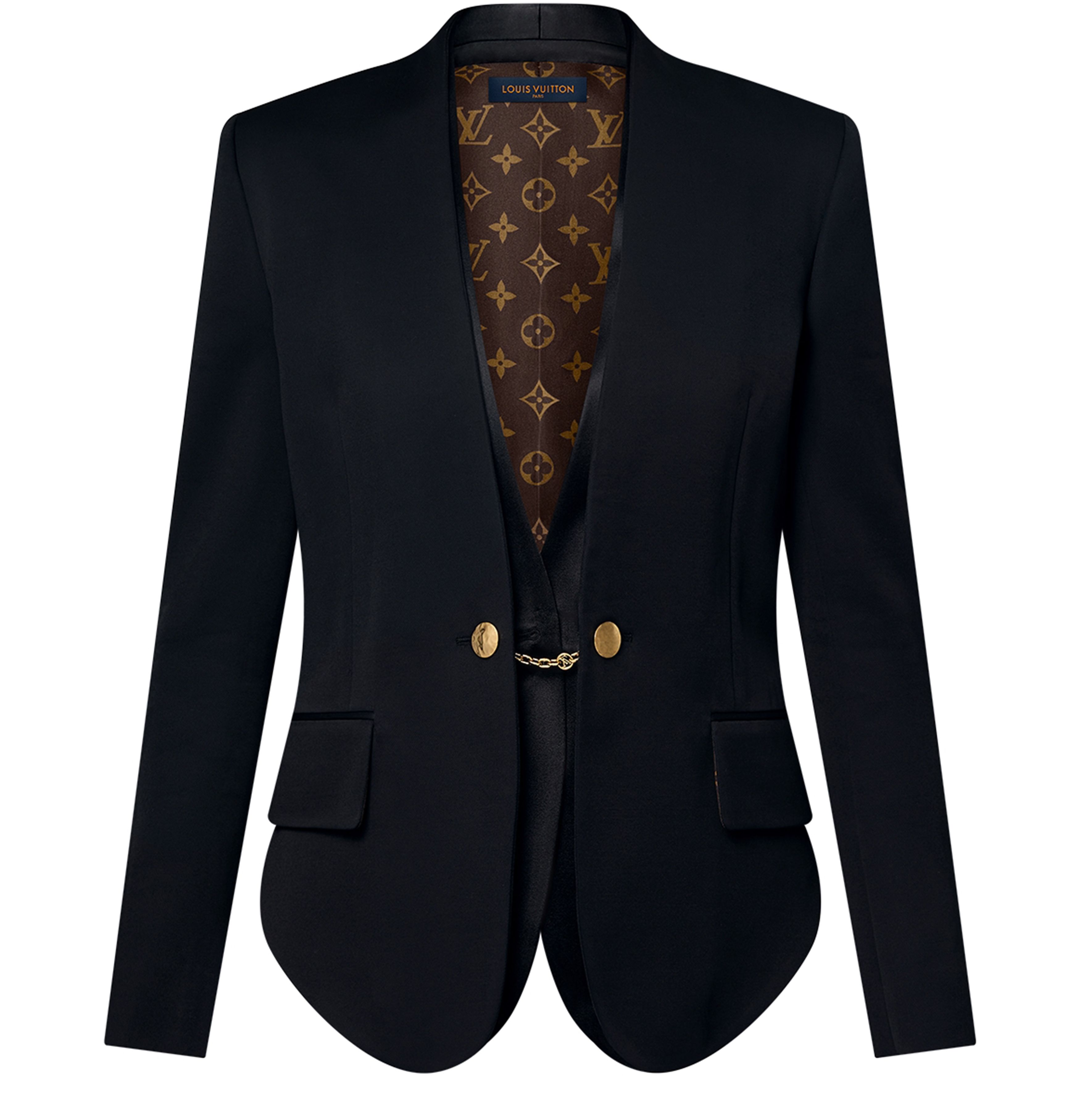 Collarless Chain Detail Blazer