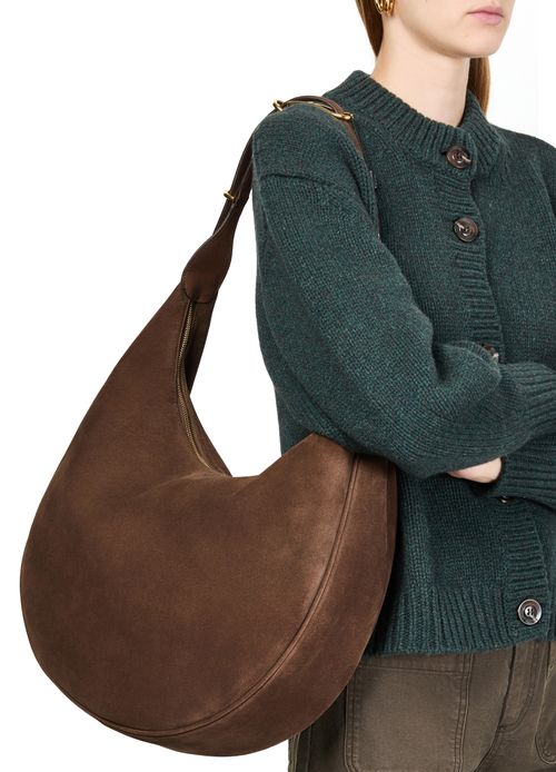 LIFFNER Moon suede hobo bag