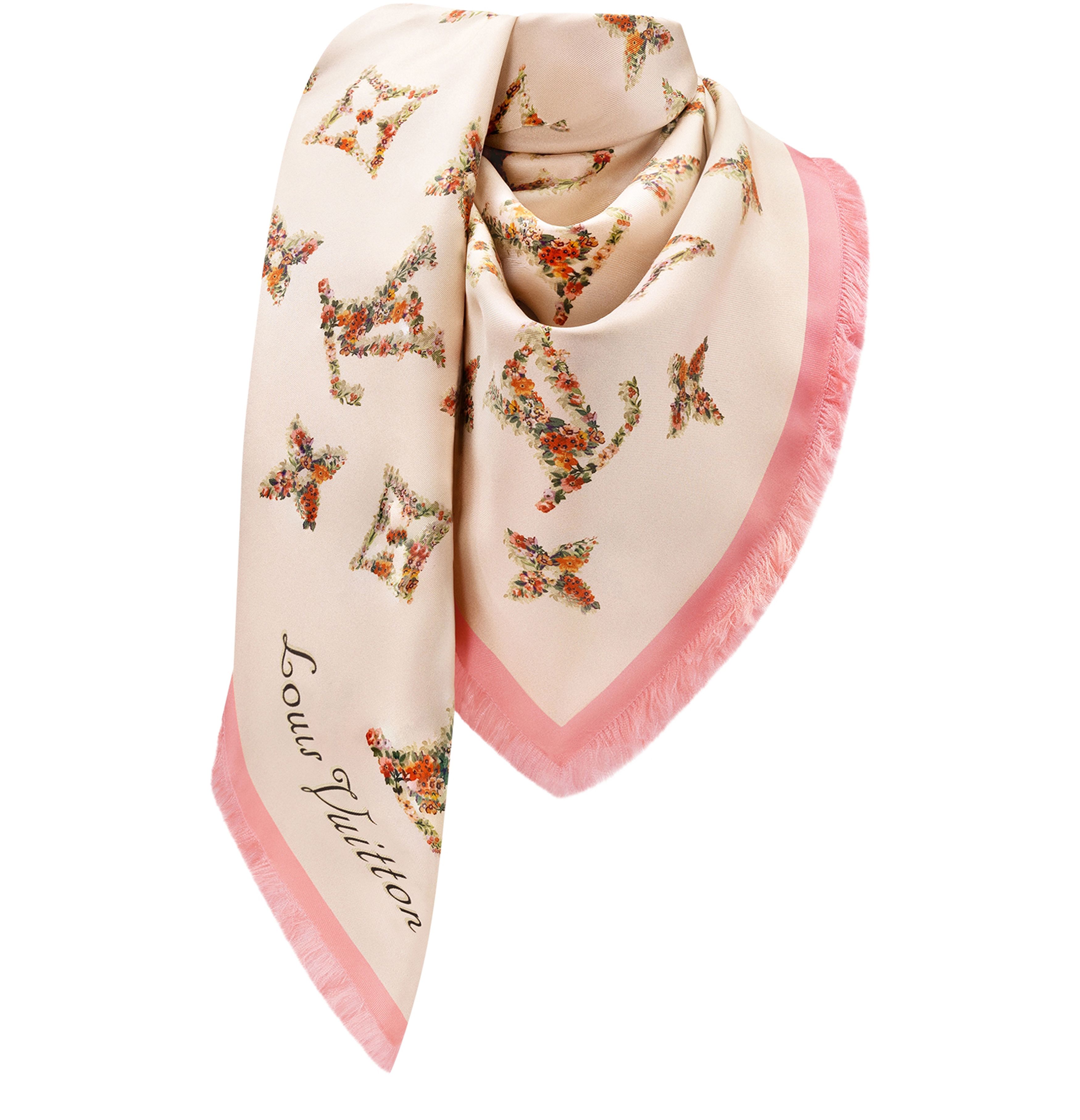 Monogram Flowers Shawl