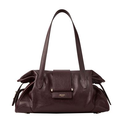 Jimmy Choo Medium Bar Holdall Bag In Burgundy