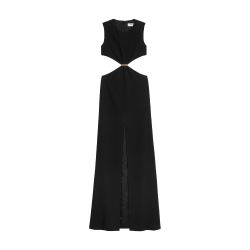 Women's Barrette dress in satin back crepe | CELINE | 24S