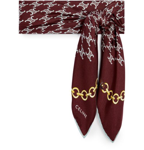 CELINE Bandana in heritage silk twill