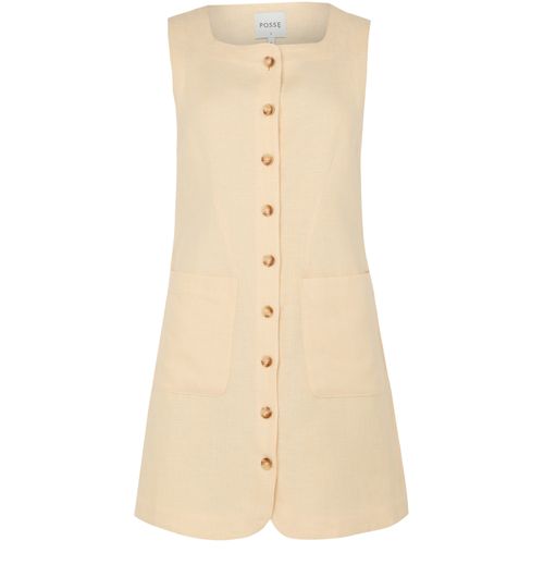 POSSE Emma button down mini dress
