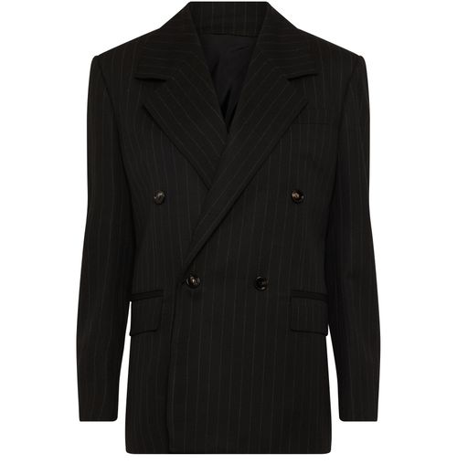 BOTTEGA VENETA Veste-chemise en laine à fines rayures