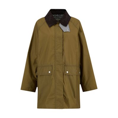 Barbour Wren Waxed Jacket In Brown