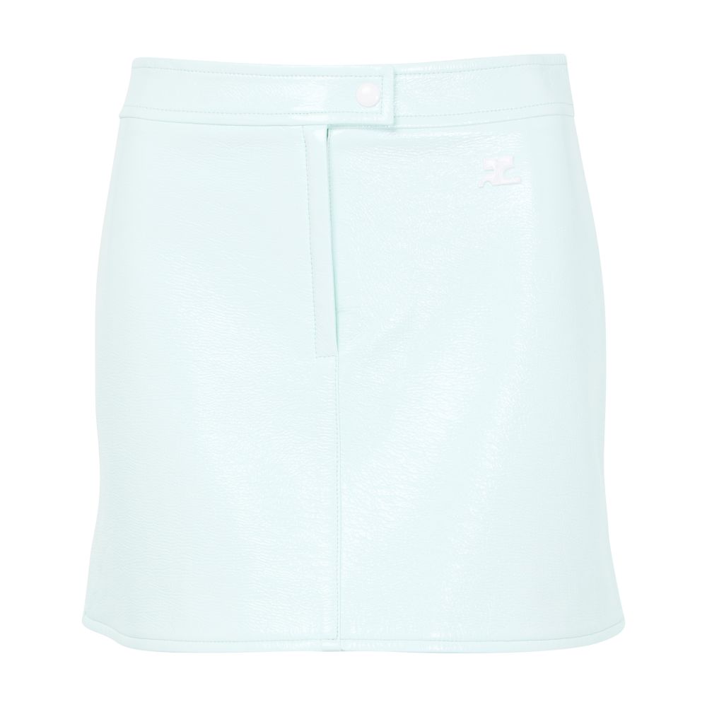 Reedition vinyl mini skirt thumbnail 4