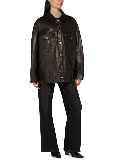 KHAITE Grizzo leather jacket