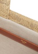 Small cabas Thais in raffia effect textile with Triomphe jacquard - CELINE