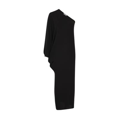 The Row Mono-sleeve Dress In Black