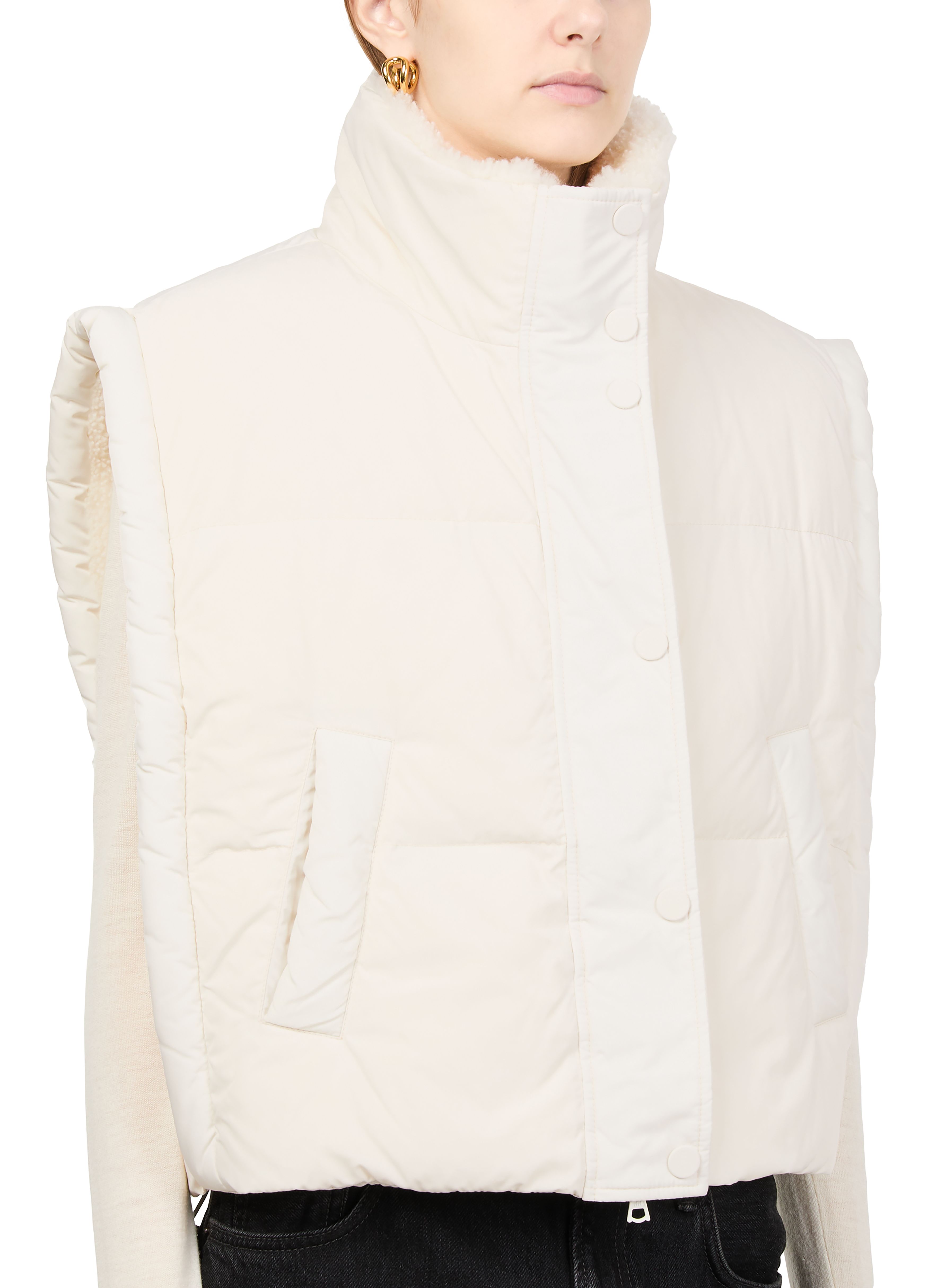 Short sheepskin gilet 4