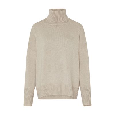 Lisa Yang Heidi Cashmere Turtleneck Sweater In Beige