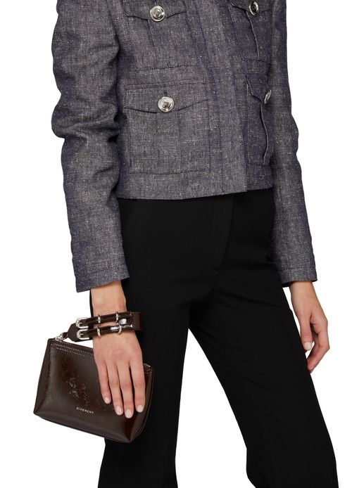 GIVENCHY Small Voyou pouch in patent leather