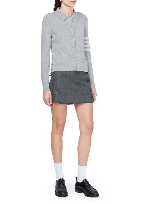 THOM BROWNE Cotton 4Bar long sleeved shirt