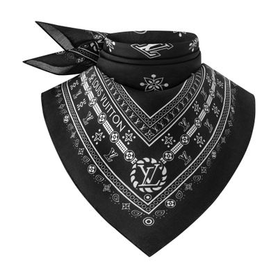 Louis Vuitton Lv Bandana Square 55 In Black