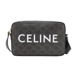 CELINE HOMME Triomphe Leather Messenger Bag for Men