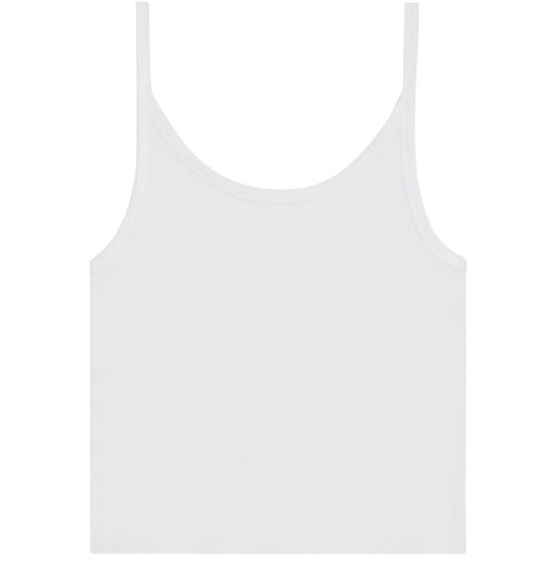 CELINE Triomphe in ribbed cotton tank top