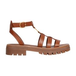 Clea Triomphe gladiator chunky calfskin sandals - vegetal tanning - CELINE