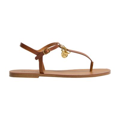 Chloé Charms Sandals In Metallic