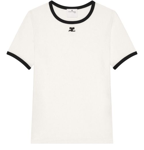 COURREGES Signature contrast t-shirt