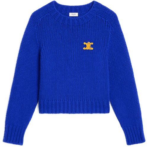 CELINE Crewneck sweater in cashmere and silk