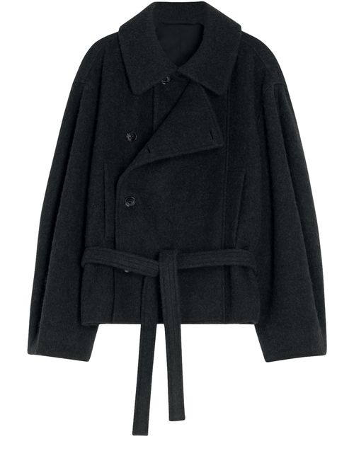 LEMAIRE Short asymmetrical bathrobe coat