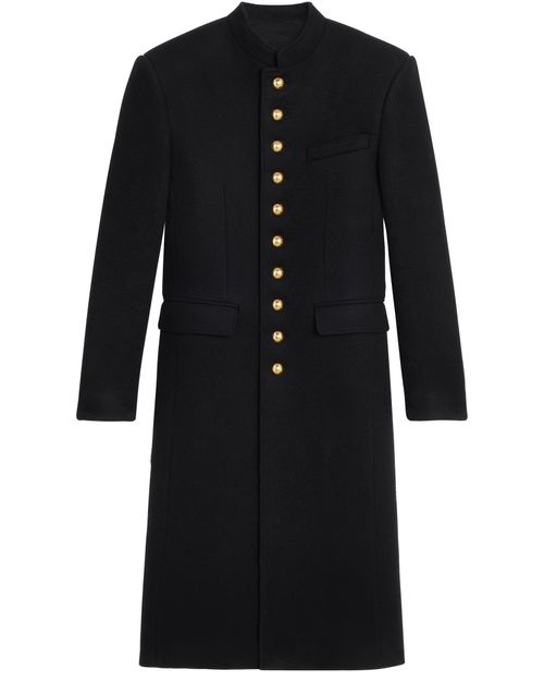 CELINE Military coat in wool cloth