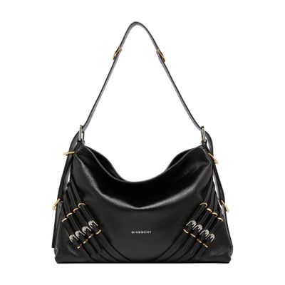Givenchy Voyou Buckles Shoulder Bag In Black