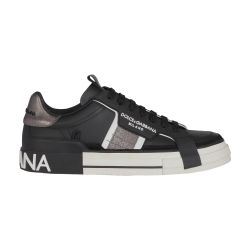Dolce Gabbana 2.Zero Custom leather sneakers men Calf Leather Leather Rubber 39 Black