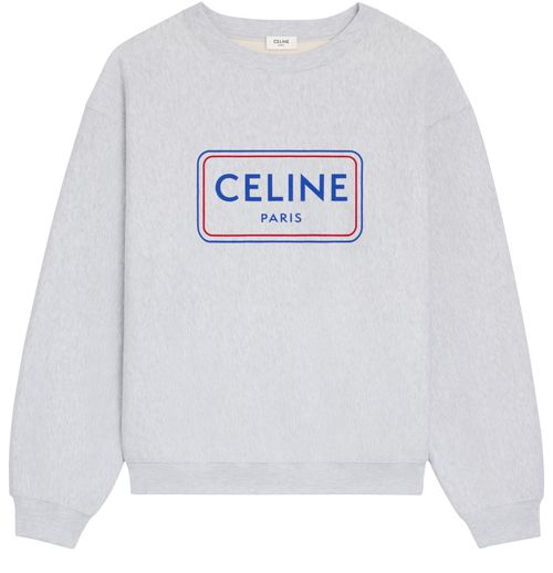 CELINE Loose sweatshirt in cotton fleece