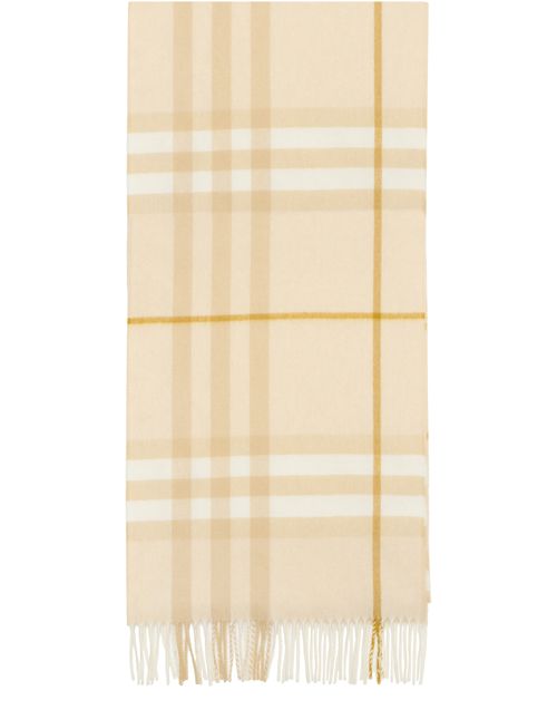 BURBERRY Check cashmere scarf