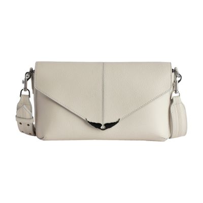 Zadig & Voltaire Borderline Daily Grained Clutch Bag In White