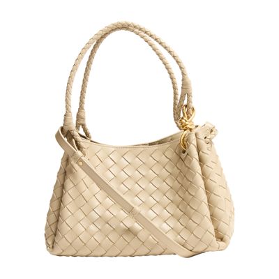 Bottega Veneta Parachute Shoulder Bag In Neutral