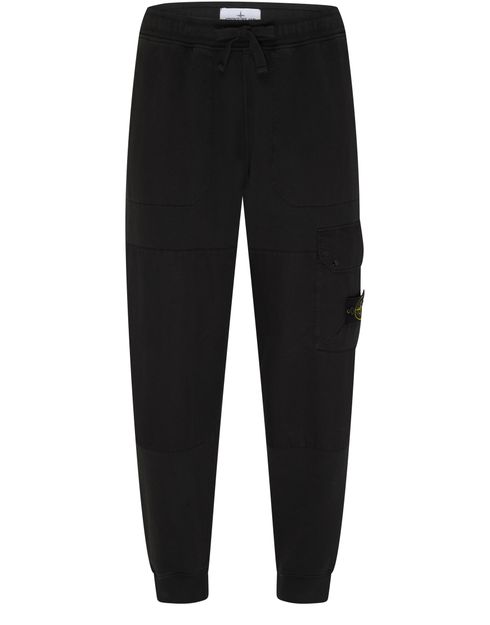 Black stone island jogging bottoms discount