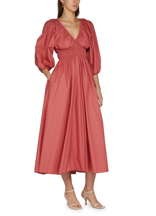 MATTEAU Robe froncée avec encolure plongeante