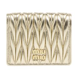 ★ミュウミュウ★ キルティングナッパレザー スモールウォレット ☆ミュウミュウ☆ キルティングナッパレザー スモールウォレット