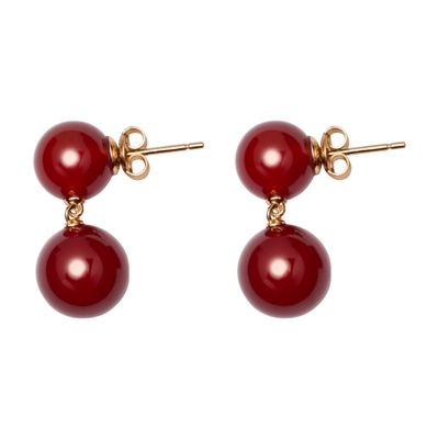 Lie Studio The Hannah Earrings In Red